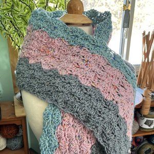 Crochet Wrap!  Beautiful Colors!